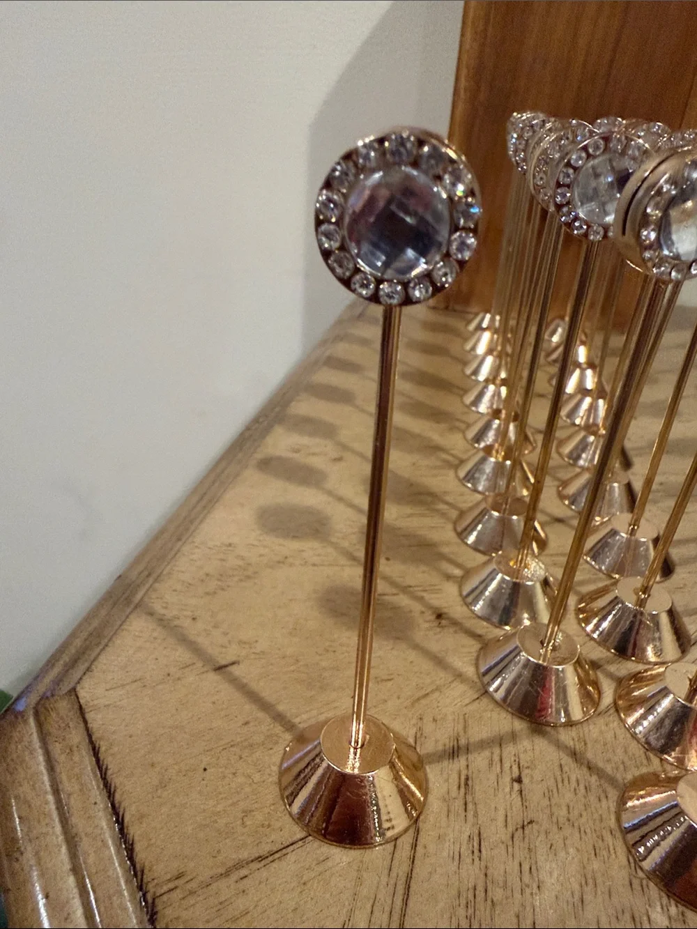Gold and Rhinestones place card holders 20 pieces